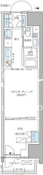 パークアクシス品川天王洲アイル 605 間取り図