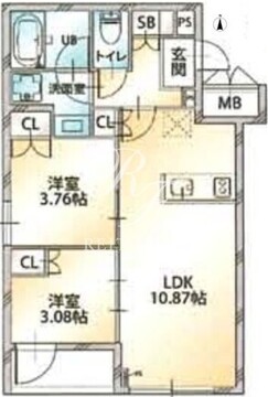 オープンブルーム八広イースト 102 間取り図