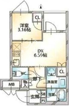 オープンブルーム八広イースト 104 間取り図