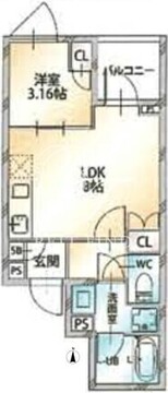 オープンブルーム八広イースト 206 間取り図