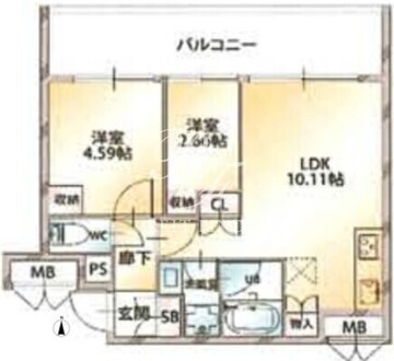 オープンブルーム八広イースト 404 間取り図