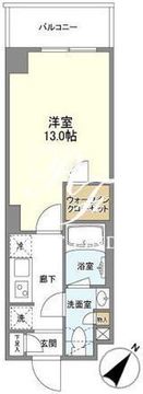 バウスフラッツ品川大井町 109 間取り図