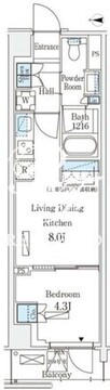ロイヤルパークス赤羽サウス 209 間取り図