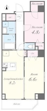 プロント押上 201 間取り図