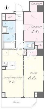 プロント押上 601 間取り図