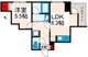 グランパセオ西日暮里 203 間取り図