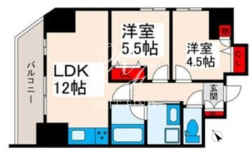 グランパセオ西日暮里 401 間取り図