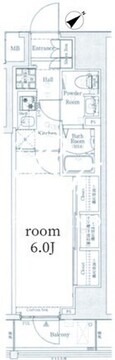 ログ上野駅前 602 間取り図