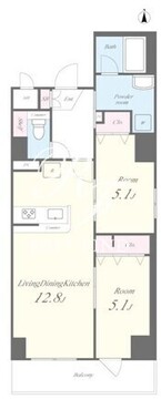 ヒュッゲプラス 303 間取り図