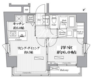 ブランシック白金台 601 間取り図