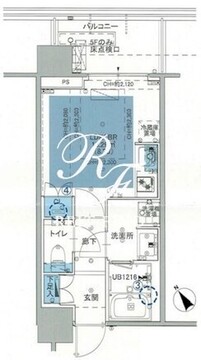 シティタワー新宿 1814 間取り図