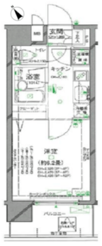 パレステュディオ渋谷ウエスト 604 間取り図