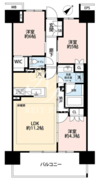 プラウドシティ方南町 620 間取り図