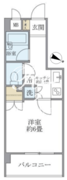 コスモリード西馬込レジデンス 412 間取り図