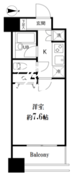 スペーシア秋葉原 1302 間取り図