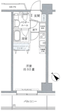 プライムアーバン豊洲 414 間取り図