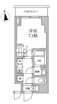 レジディア日本橋馬喰町2 506 間取り図