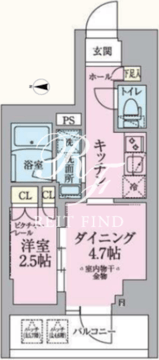 アークマーク板橋大山 303 間取り図