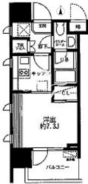 レジディア大森東 710 間取り図