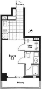 レジディア南雪谷 402 間取り図