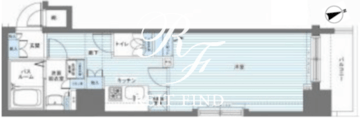 レジディア銀座東 308 間取り図