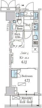 パークアクシス新宿西落合 604 間取り図