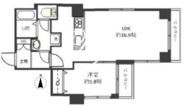 スパッジオ上野東 903 間取り図