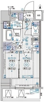 ブライズ東陽町 205 間取り図
