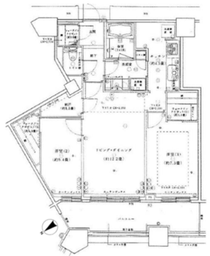 芝浦アイランドケープタワー 2709 間取り図