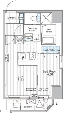 ＡＬＩＶＩＯ　Ｎ＆Ｓ　Ｓｈｉｂｕｙａ 402 間取り図