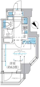 レジディア南品川プレイス 1201 間取り図