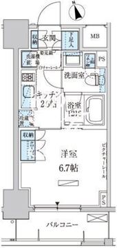 パークアクシス東上野 202 間取り図