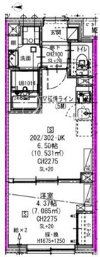 エルファーロ三軒茶屋5 302 間取り図