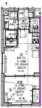 エルファーロ三軒茶屋5 402 間取り図