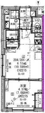 エルファーロ三軒茶屋5 204 間取り図