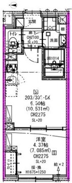 エルファーロ三軒茶屋5 203 間取り図