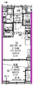 エルファーロ三軒茶屋5 202 間取り図