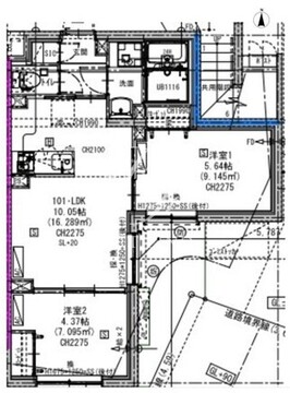 エルファーロ三軒茶屋5 101 間取り図