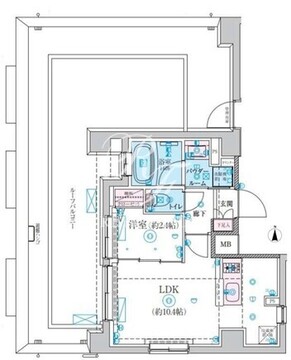 リヴシティ本所吾妻橋 701 間取り図