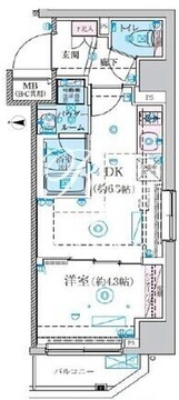 リヴシティ本所吾妻橋 303 間取り図