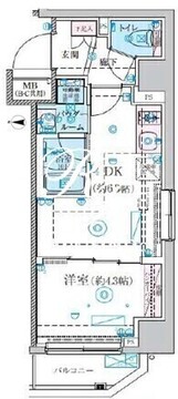 リヴシティ本所吾妻橋 603 間取り図