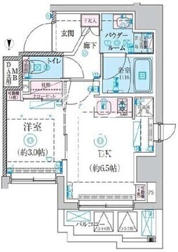 リヴシティ本所吾妻橋 404 間取り図