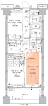 オーパスレジデンス目黒洗足 502 間取り図