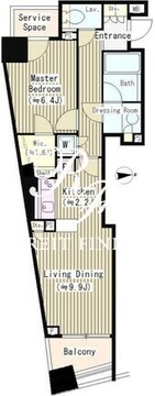 パークリュクス三宿 601 間取り図