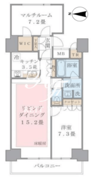 ブリリアイスト東雲キャナルコート 1008 間取り図