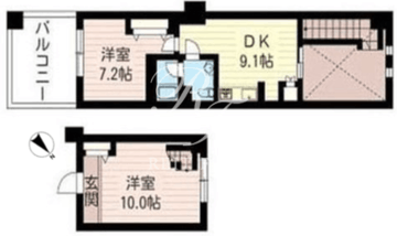 レジデンスシャルマン月島 835 間取り図