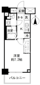 JP noie 亀戸 703 間取り図