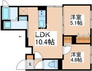 パセオ中野新橋 401 間取り図