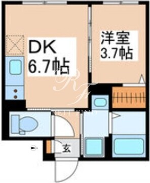 パセオ中野新橋 304 間取り図