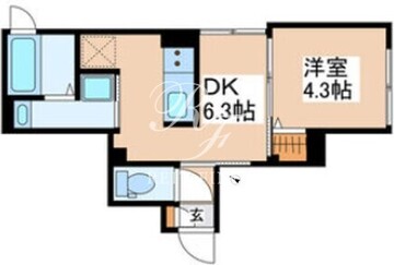 パセオ中野新橋 101 間取り図